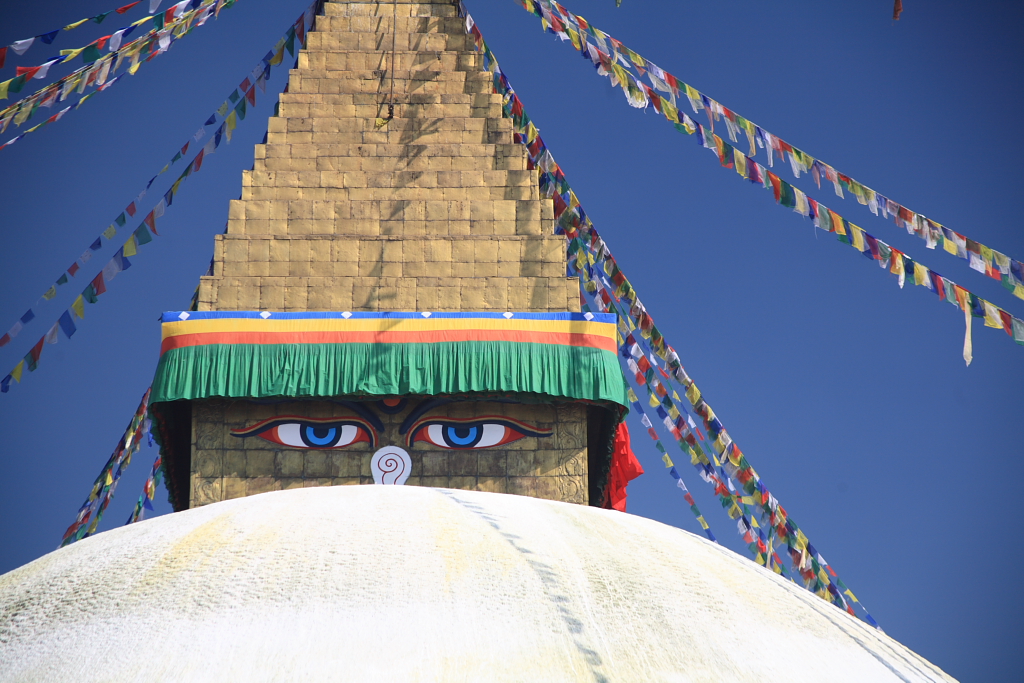 Buddha eyes on the Boudhanath stupa