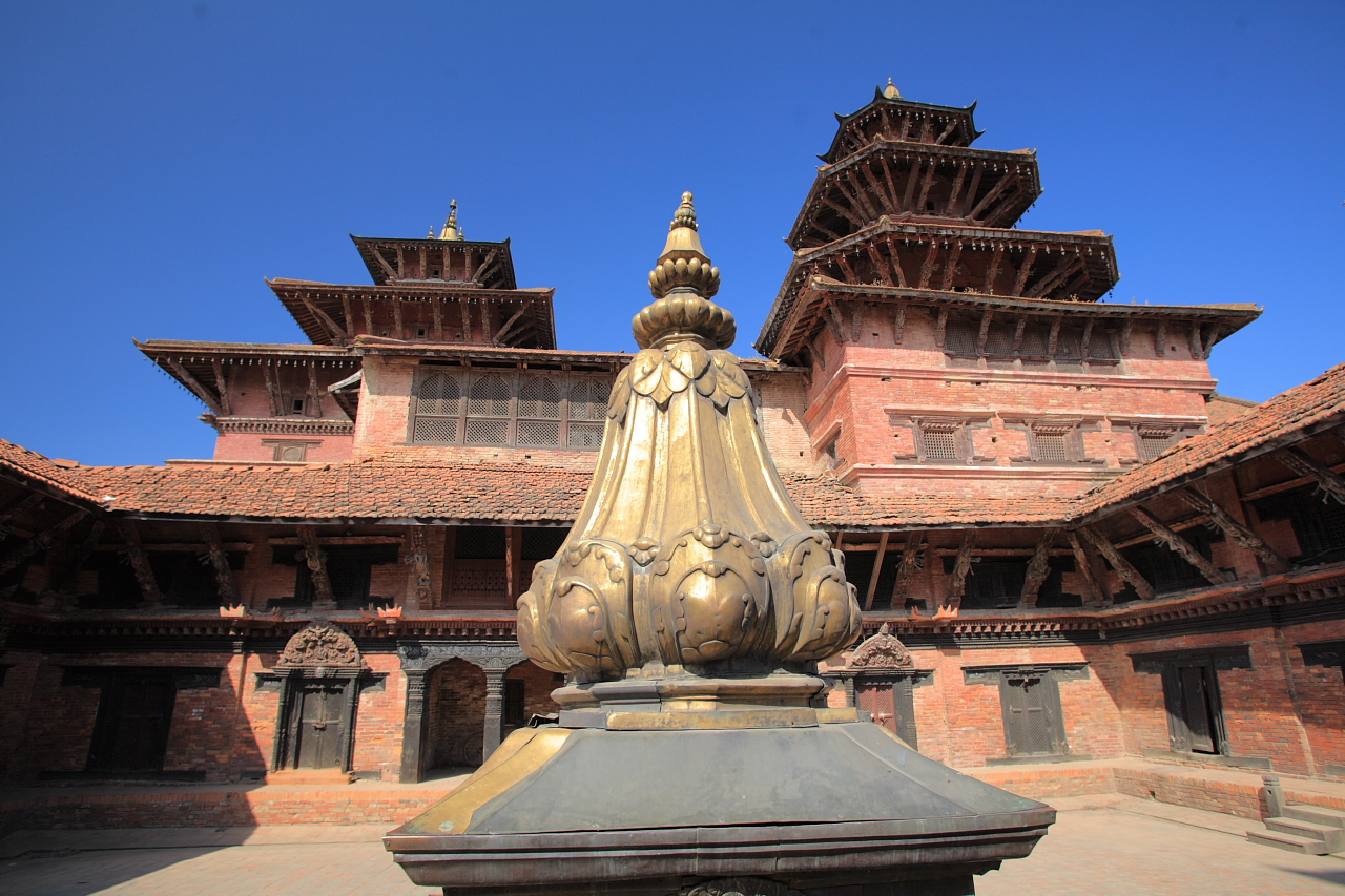 Palace Courtyard in Durbar Square in Patan