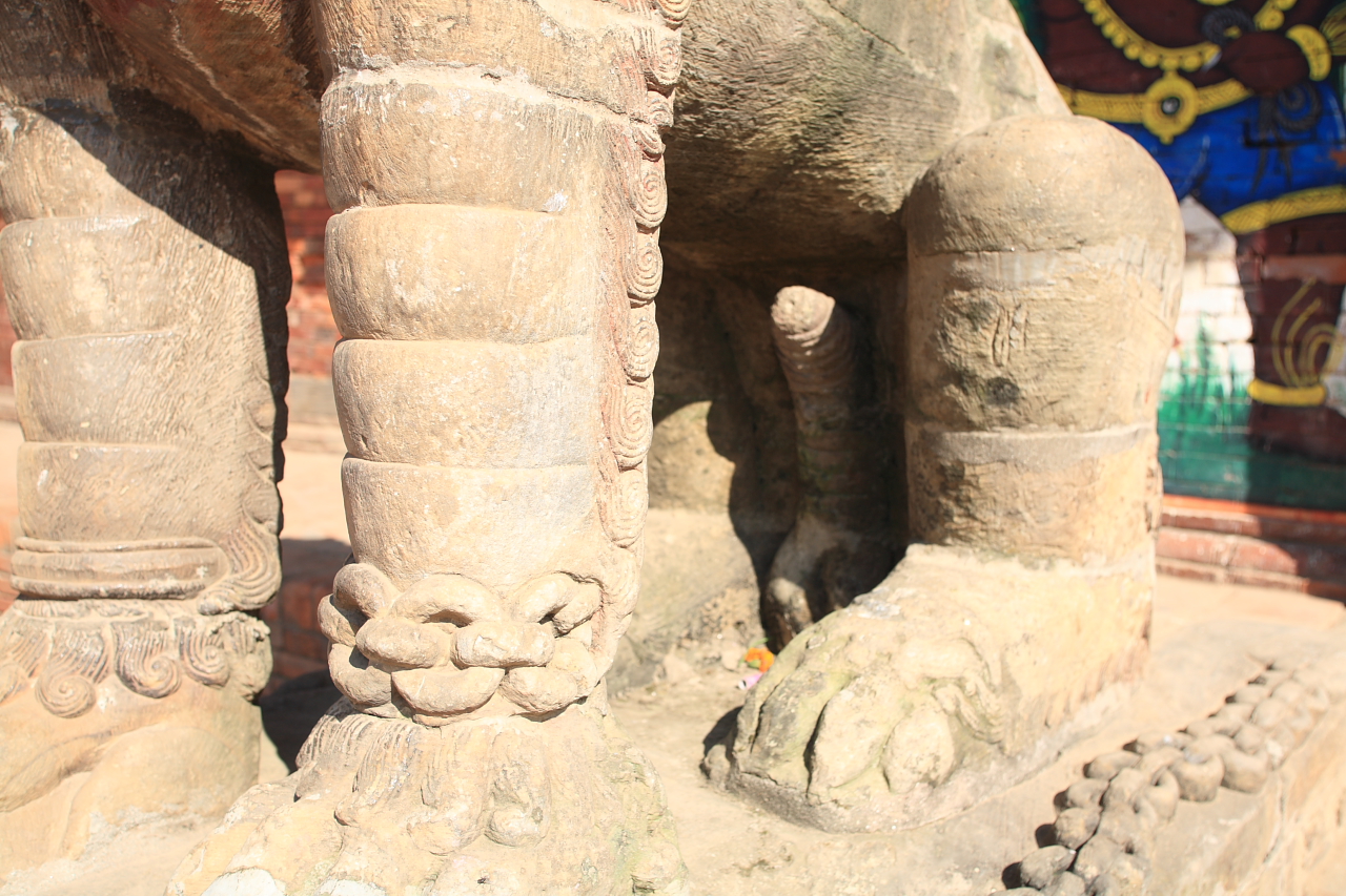 Naughty bits in Durbar Square in Patan