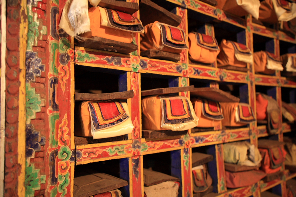 Prayer books in Tengboche Monastery